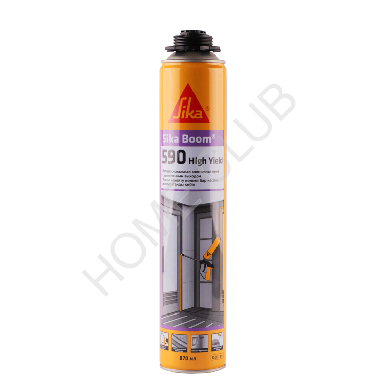 ПЕНА монтажная Sika Boom® - 590 High Yield,Баллон 870 мл